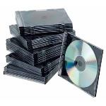 Fundas Connect CD Slim Jewel Cases 25 pieces Black