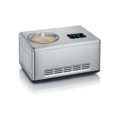 Heladera 2-en-1 Con Función Yogur Severin Ez 7405 - 180 W 2 L. Acero Inoxidable Cepillado