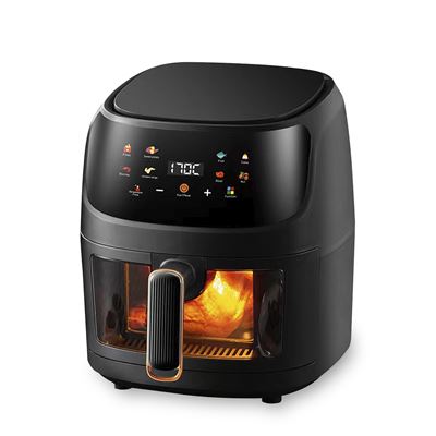 Freidora De Aire Dam S18-c 8l 1400w Táctil 8 Programas Negro