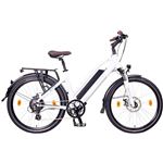 Bicicleta eléctrica de trekking NCM Milano Plus 28" Blanco