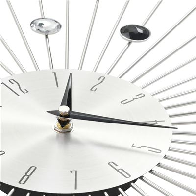 Vidaxl reloj de pared Vintage movimiento cuarzo metal 80 cm XXL