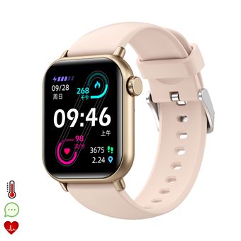 Smartwatch DAM ZW27 termometro corporal y monitor de tension Oro Rosa Smartwatch Los mejores precios Fnac