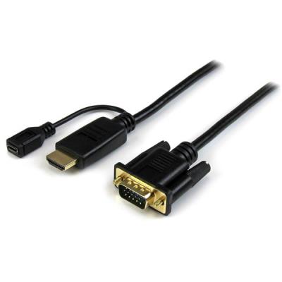 StarTech.com HD2VGAMM3 adaptador de cable de vídeo