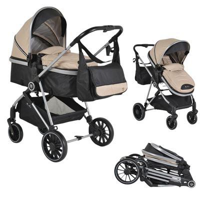 Carrito De Bebé Duo Convertible Kali Hasta 22kg De Moni Khaki