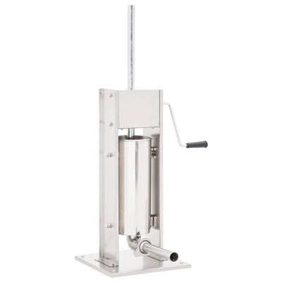 Embutidora Manual Vidaxl De Acero Inoxidable Plateado 5 L