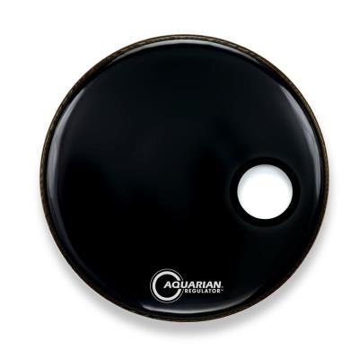 Aquarian Rsm20blk Parche de bombo frontal 20” con agujero rsm20bk 20