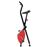 Bicicleta estática vidaXL, X-Bike resistencia de cinta roja_1