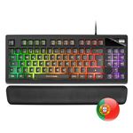 Teclado Gaming TKL MKAXPT Mars Gaming Negro