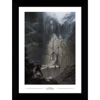 Fotografia enmarcada Skyrim Elf Temple (30mm Negro)