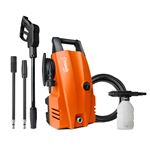 Hirolimpiadora a presión de 1400W muy compacta JHB70 Casals 105 Bar, limpia y desincrusta sin dañar.