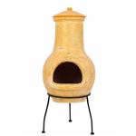 Chimenea Tampico amarillo RedFire 31x31x68 cm arcilla