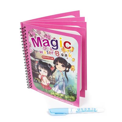Libro Colorear Al Agua Dam Diseño Princesas.pintura Mágica,reutilizable Sin Manchar,rotulador Agua.rosa Oscuro