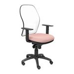 Silla de oficina ergonómica Piqueras y Crespo Modelo Jorquera tejido Bali rosa 2