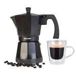 Cafetera italiana Wecook Luccia 12 Tazas Negro