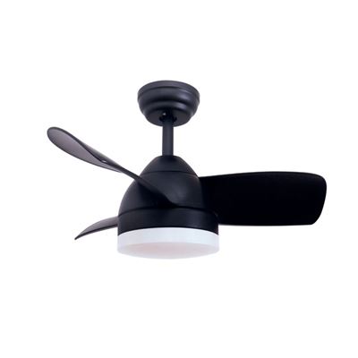 Ventilador De Techo Gsc Namuno Con Luz Cct Regulable Y Mando Ø71 3 Aspas Dc Negro