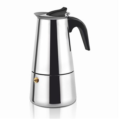 Cafetera Italiana Haeger Ss Moka Pot 10 Tazas Inox