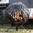 Brasero Esschert Design, esfera enrejada Acero al carbono Negro FF400_2