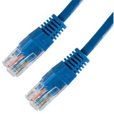 Cable red Latiguillo Rj45 Cat.6 utp Awg24, Azul, 0.5 M