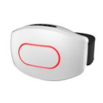 Cinturón masaje DAM cintura/abdomen, compresa caliente 3 intensidades, 2 niveles potencia Blanco