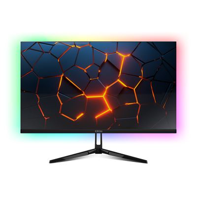 Krom Negro Monitor Gaming Kertz 27"" – Rgb Ips 200Hz, 1Ms, Full Hd (1920X1080), Hdr, Compatible Amd Freesync Y Nvidia G-Sync, Low Blue Light Y Flicker Free, Vesa 75X75 –