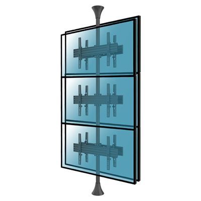 Soporte De Suelo-techo Inclinable Kimex 032-2006k2 Para 6 Pantallas 32""-75"" , Vesa 600x400 Max