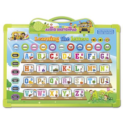 Tablero De Dibujo Dam Para El Aprendizaje En Inglés Con 11 Cartas Verde
