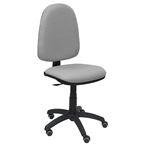 Silla de oficina ergonómica Piqueras y Crespo Modelo 04CP, Ruedas de parquet, tejido Bali gris