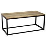 Mesa Centro Icub Industrial Vintage – 45x120x40 cm. Negro.