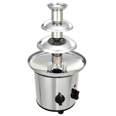 Fuente de chocolate vidaXL de acero inoxidable plateado 250 W