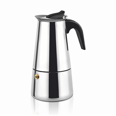 Cafetera Italiana Haeger Ss Moka Pot 6 Tazas Inox