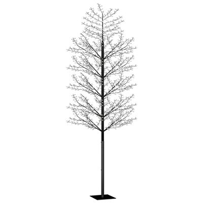 Árbol de Navidad vidaXL 2000 LED luz azul fría flores de cerezo 500 cm