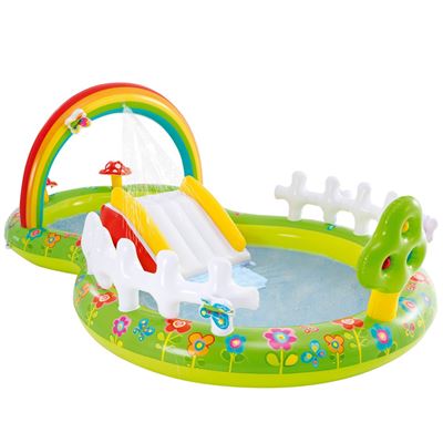 Centro De Juegos Acuático Con Tobogán Jardín Intex