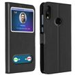 Funda Asus ZenFone Max Pro M2 ZB631KL con doble ventana - Negro
