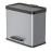 Cubo con pedal Oko T Plus tamaño L 3x9 plateado 0633-220_0