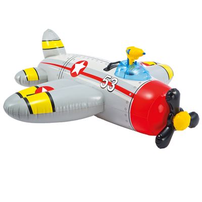 Avion hinchable con pistola de agua