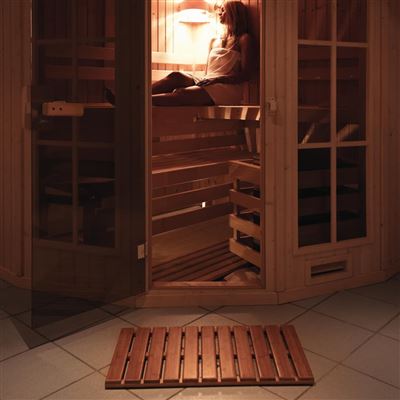 Maison Exclusive Alfombra de baño Grating Maison Exclusive de madera 52x52  cm