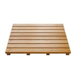 Alfombra de baño Grating Nature de madera 52x52 cm RIDDER