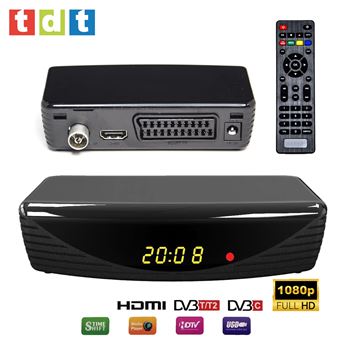 Receptor TDT Klack RICD1230 Sintonizador DVB-T2 USB GRABADOR HDMI EUROCONECTOR - 1