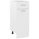 Armario inferior con cajón de cocina vidaXL aglomerado blanco 30x46x81,5 cm