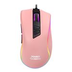 Ratón Gaming Mars Gaming MM218 Rosa, Sensor Óptico 10000DPI, Iluminación RGBChroma