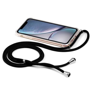 Funda Carcasa con Cordón Negro Para IPhone XR