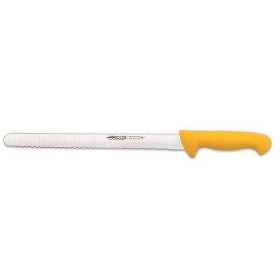 Cuchillo De Pastelero Arcos Colour - Prof 293700 De Acero Inoxidable Y Mango Ergonómicocolor Amarillo Y Hoja De 30 Cm