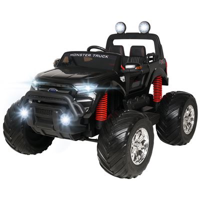 Coche eléctrico para niños Ford Ranger Monster Truck 4WD licencia negro