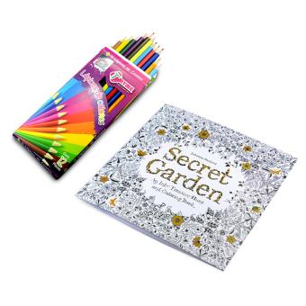 El Jardin Secreto Libro Para Colorear Y Lapices De Colores Kit Creativo Los Mejores Precios