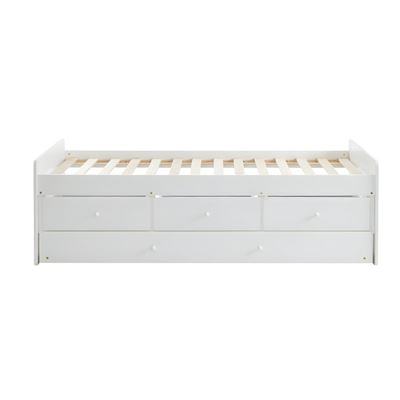 Cama Nido VENTE-UNIQUE Aedan II (Blanco - 90x190 cm)