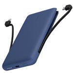 Belkin 10000mAh Powerbank Cables integrados para iPhone y USB-C BOOSTCHARGE Azul