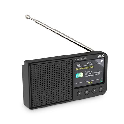 Radio Portátil Spc Jetty Lite Dab+ Con Fm, 80 Presintonías, Pantalla Tft 2,4” A Color