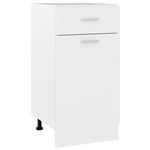 Armario inferior con cajón de cocina vidaXL aglomerado blanco 40x46x81,5 cm