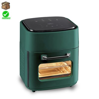 Freidora De Aire Dam 2 En 1 Con Horno 15l 1800w Panel Táctil Verde Esmeralda