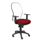 Silla de oficina ergonómica Piqueras y Crespo Modelo Jorquera tejido Bali granate 2